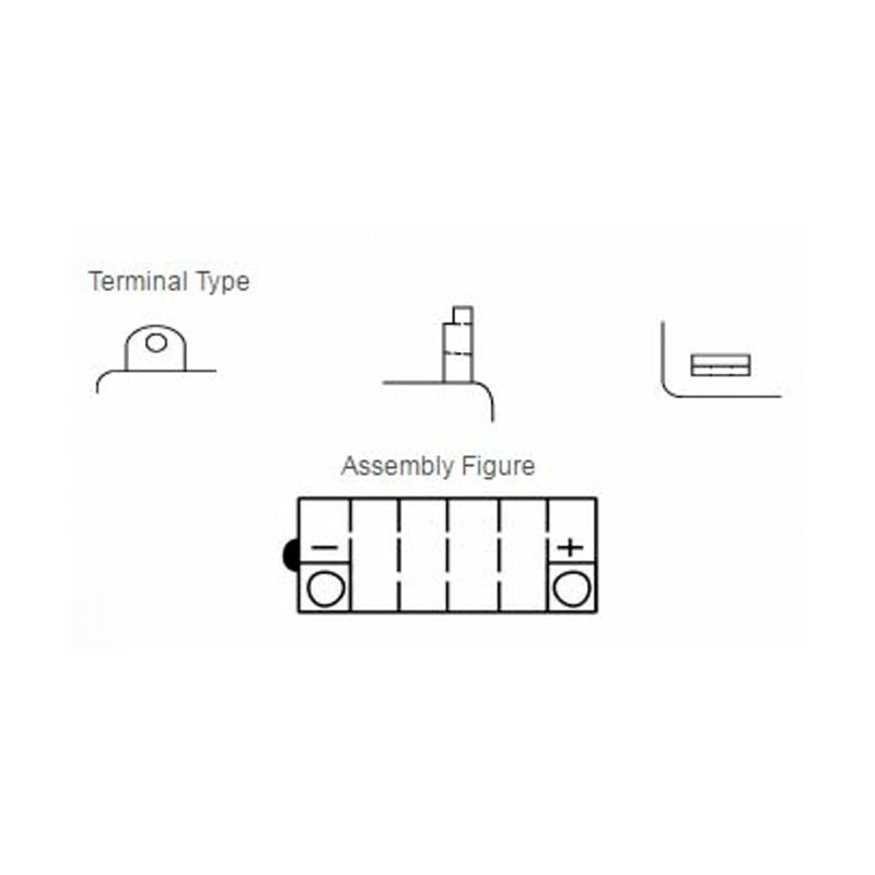 YUASA Batería YuMicron De 12 Volts YB12AL-A